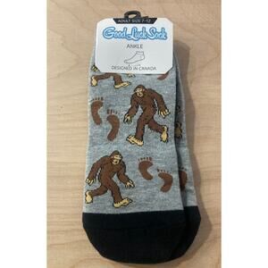 Good Luck Sock Big Foot Unisex Ankle Socks Size 7-12-NWT
